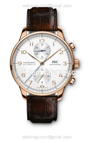 IWC Portugieser Chronograph Red Gold / Silver IW3716-11