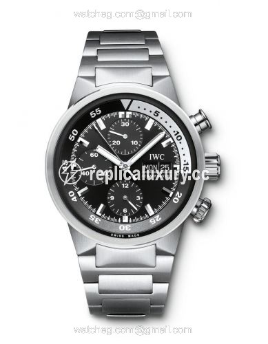 IWC Aquatimer Chrono-Automatic Stainless Steel / Black / Bracelet IW3719-28