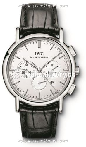 IWC Portofino Chronograph MecaQuartz Stainless Steel / Silver IW372401