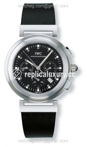 IWC Da Vinci SL Chronograph MecaQuartz Stainless Steel Brushed / Black / Desmopan IW3728-04