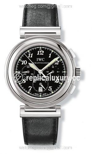 IWC Da Vinci SL Chronograph MecaQuartz Stainless Steel / Black Breguet / Nappa IW3728-10