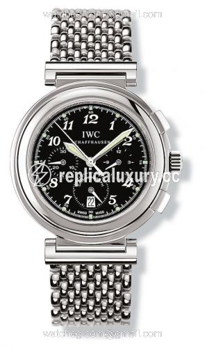IWC Da Vinci SL Chronograph MecaQuartz Stainless Steel / Black Breguet / Bracelet IW3728-11
