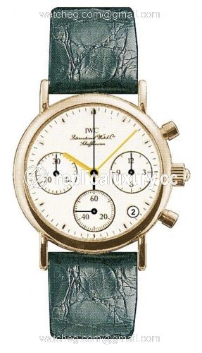 IWC Portofino Lady Chronograph MecaQuartz Rose Gold / White / Alligator IW3730-02
