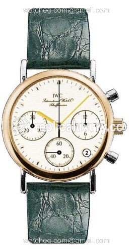 IWC Portofino Lady Chronograph MecaQuartz Stainless Steel / Rose Gold / White / Alligator IW3730-11