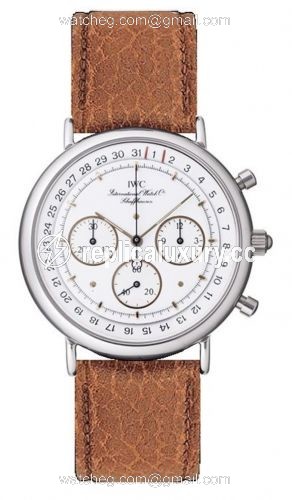 IWC Portofino Chronograph MecaQuartz Stainless Steel / White / Calf IW3731-05