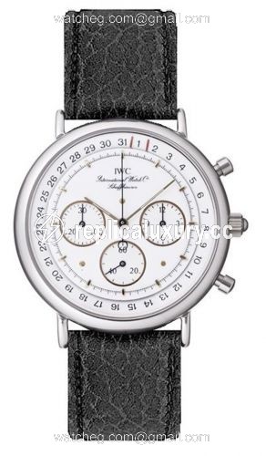 IWC Portofino Chronograph MecaQuartz Stainless Steel / White / Calf IW3731-07