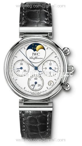 IWC Kleine Da Vinci Stainless Steel / White / Black Croco IW3736-05