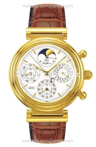 IWC Da Vinci Perpetual Yellow Gold / White / French IW3750-04