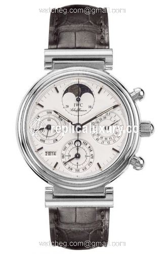 IWC Da Vinci Perpetual White Gold / White / German IW3750-06