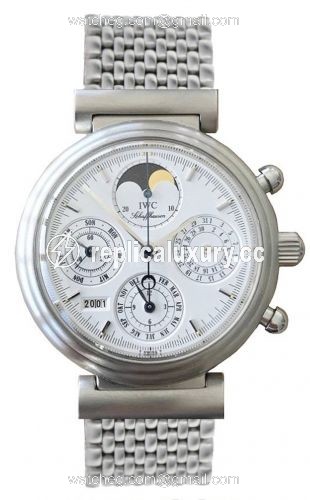 IWC Da Vinci Perpetual Stainless Steel / White / English / Bracelet IW3750-21