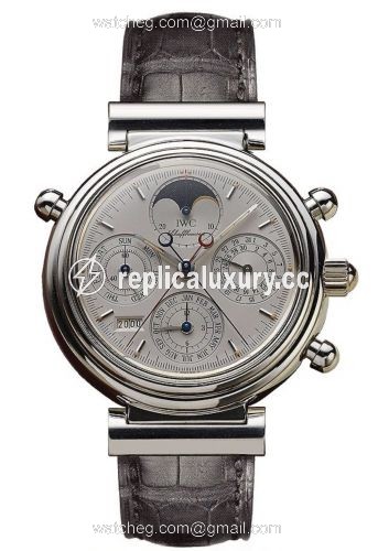 IWC Da Vinci Perpetual Rattrapante Platinum / Silver / English IW3751-03