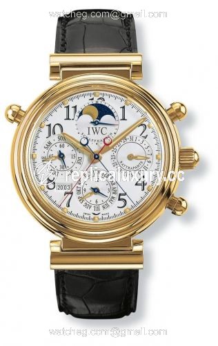 IWC Da Vinci Perpetual Rattrapante Rose Gold / Silver / German IW3754-01