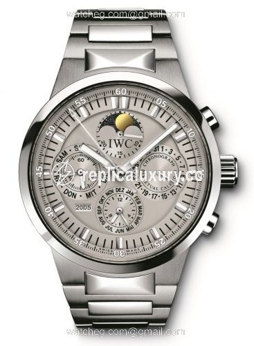 IWC GST Perpetual Calendar Stainless Steel / Grey / French IW3756-08