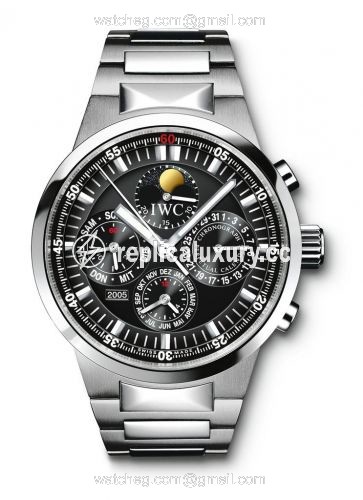 IWC GST Perpetual Calendar Stainless Steel / Black / German IW3756-13