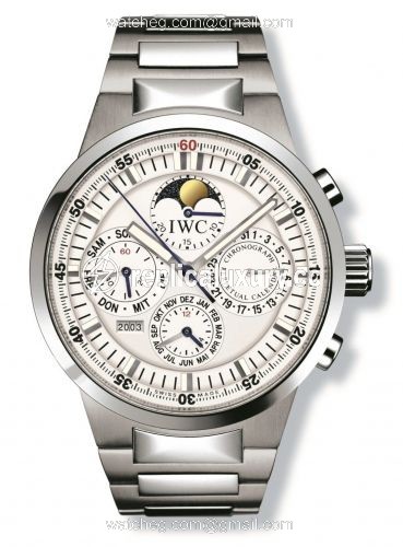 IWC GST Perpetual Calendar Stainless Steel / White / French IW3756-20