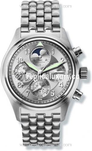 IWC Pilot's Watch Spitfire Chronograph Perpetual Calendar Stainless Steel / Silver / Sincere IW3757-06