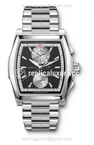 IWC Da Vinci Chronograph Stainless Steel / Black / Bracelet IW3764-22