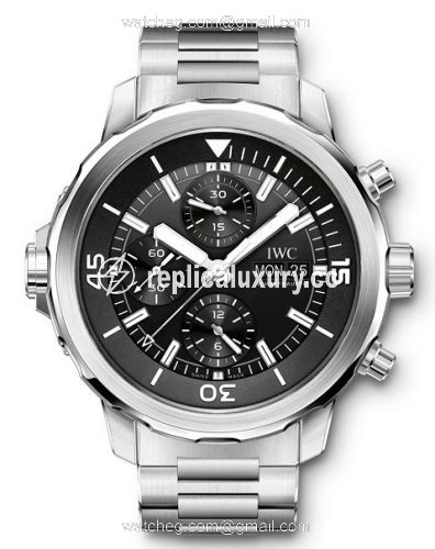 IWC Aquatimer Chronograph Stainless Steel / Black / Bracelet IW3768-04