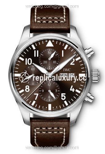 IWC Pilot's Watch Chronograph Stainless Steel / Antoine de Saint Exupery IW3777-13
