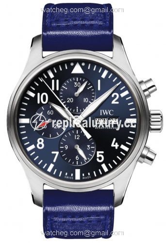 IWC Pilot's Watch Chronograph Stainless Steel / Le Petit Prince / Santoni IW3777-22