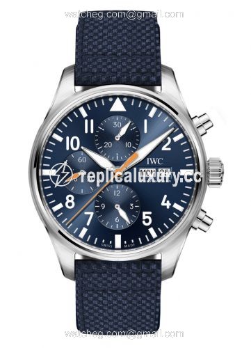 IWC Pilot's Watch Chronograph Captain Blue / Tmall IW3777-29