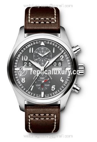 IWC Pilot's Watch Spitfire Perpetual Calendar Digital Date-Month Stainless Steel IW3791-08