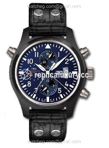 IWC Pilot's Watch Double Chronograph Top Gun Carlson IW3799-04