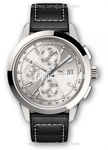 IWC Ingenieur Chronograph Custom Stainless Steel / Silver-Rhodium / Calf IW3808-AA