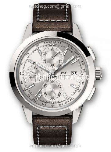 IWC Ingenieur Chronograph Custom Stainless Steel / Silver-Rhodium / Calf IW3808-AB