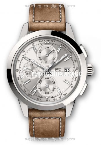 IWC Ingenieur Chronograph Custom Stainless Steel / Silver-Rhodium / Calf IW3808-AC