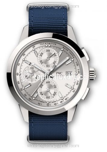 IWC Ingenieur Chronograph Custom Stainless Steel / Silver-Rhodium / NATO IW3808-AG