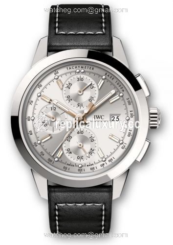 IWC Ingenieur Chronograph Custom Stainless Steel / Silver-Gold / Calf IW3808-AH