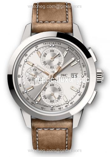 IWC Ingenieur Chronograph Custom Stainless Steel / Silver-Gold / Calf IW3808-AJ