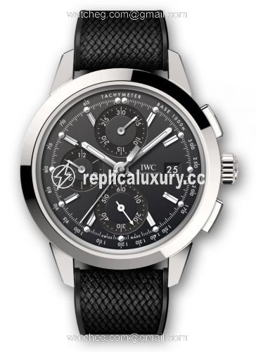 IWC Ingenieur Chronograph Custom Stainless Steel / Black-Rhodium / Rubber IW3808-AX