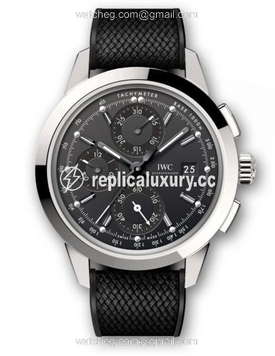 IWC Ingenieur Chronograph Custom Stainless Steel / Black-Black / Rubber IW3808-BE