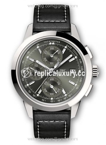 IWC Ingenieur Chronograph Custom Stainless Steel / Green-Rhodium / Calf IW3808-BN