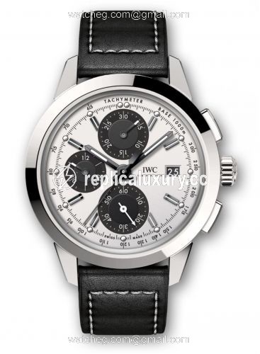 IWC Ingenieur Chronograph Custom Stainless Steel / Silver-Black-Black / Calf IW3808-CD