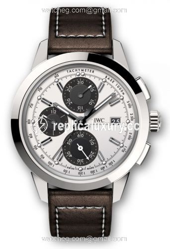 IWC Ingenieur Chronograph Custom Stainless Steel / Silver-Black-Black / Calf IW3808-CE