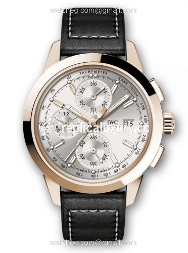IWC Ingenieur Chronograph Custom Red Gold / Silver-Gold / Calf IW3808-CR