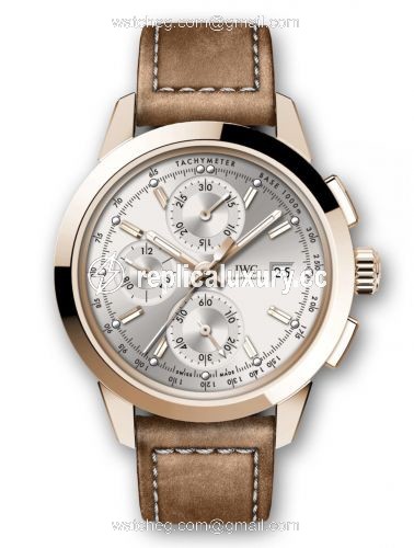 IWC Ingenieur Chronograph Custom Red Gold / Silver-Gold / Calf IW3808-CT