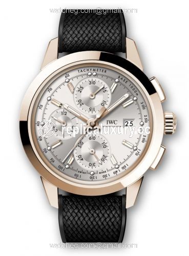 IWC Ingenieur Chronograph Custom Red Gold / Silver-Gold / Rubber IW3808-CU