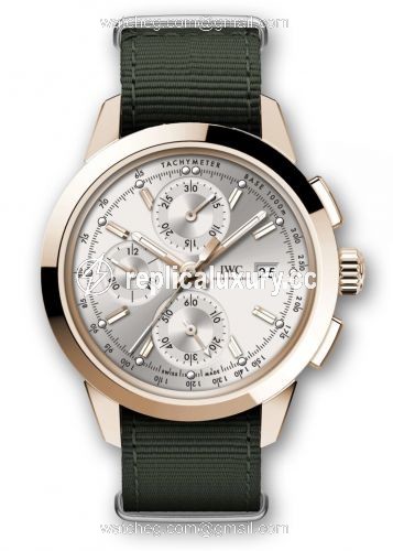 IWC Ingenieur Chronograph Custom Red Gold / Silver-Gold / Rubber IW3808-CV