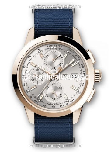 IWC Ingenieur Chronograph Custom Red Gold / Silver-Gold / Rubber IW3808-CW