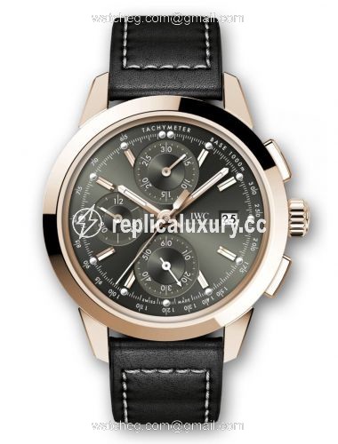 IWC Ingenieur Chronograph Custom Red Gold / Green-Gold / Calf IW3808-CX