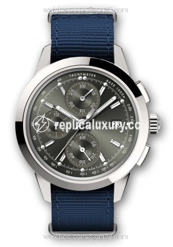 IWC Ingenieur Chronograph Custom Stainless Steel / Green-Rhodium / NATO IW3808-DF