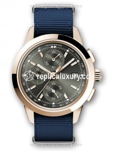 IWC Ingenieur Chronograph Custom Red Gold / Green-Gold / NATO IW3808-DK