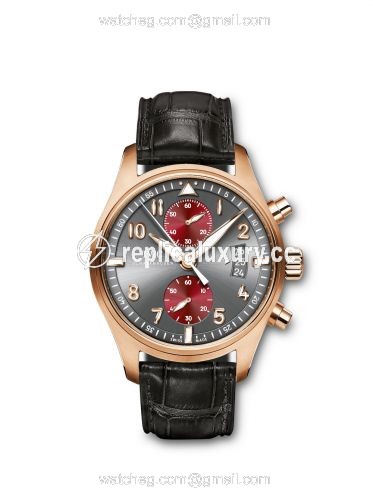 IWC Pilot's Watch Spitfire Chronograph Tribeca Film Festival 2014 Red Gold IW3878-11