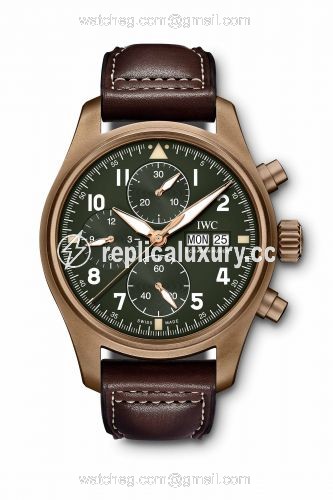 IWC Pilot's Watch Spitfire Chronograph Spitfire Bronze / Green IW3879-02
