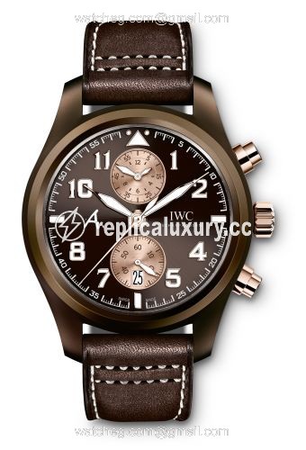 IWC Pilot's Watch Chronograph Edition Antoine De Saint Exupery Edition The Last Flight Red Gold IW3880-06