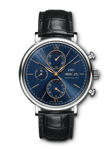 IWC Portofino Chronograph Stainless Steel / Blue IW3910-36